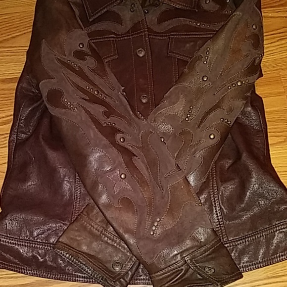 Reba Jackets & Blazers - Reba brown leather Jacket size L